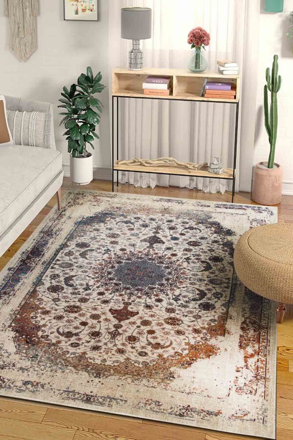 Cream Farah Rug (LJ05) - Image 2