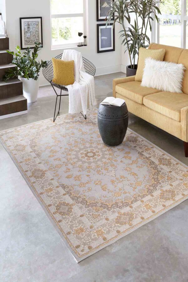 Gray/Gold NC Rug (A141) - Image 2